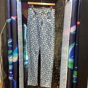 Floral Patterned Women's Skinny Jeans